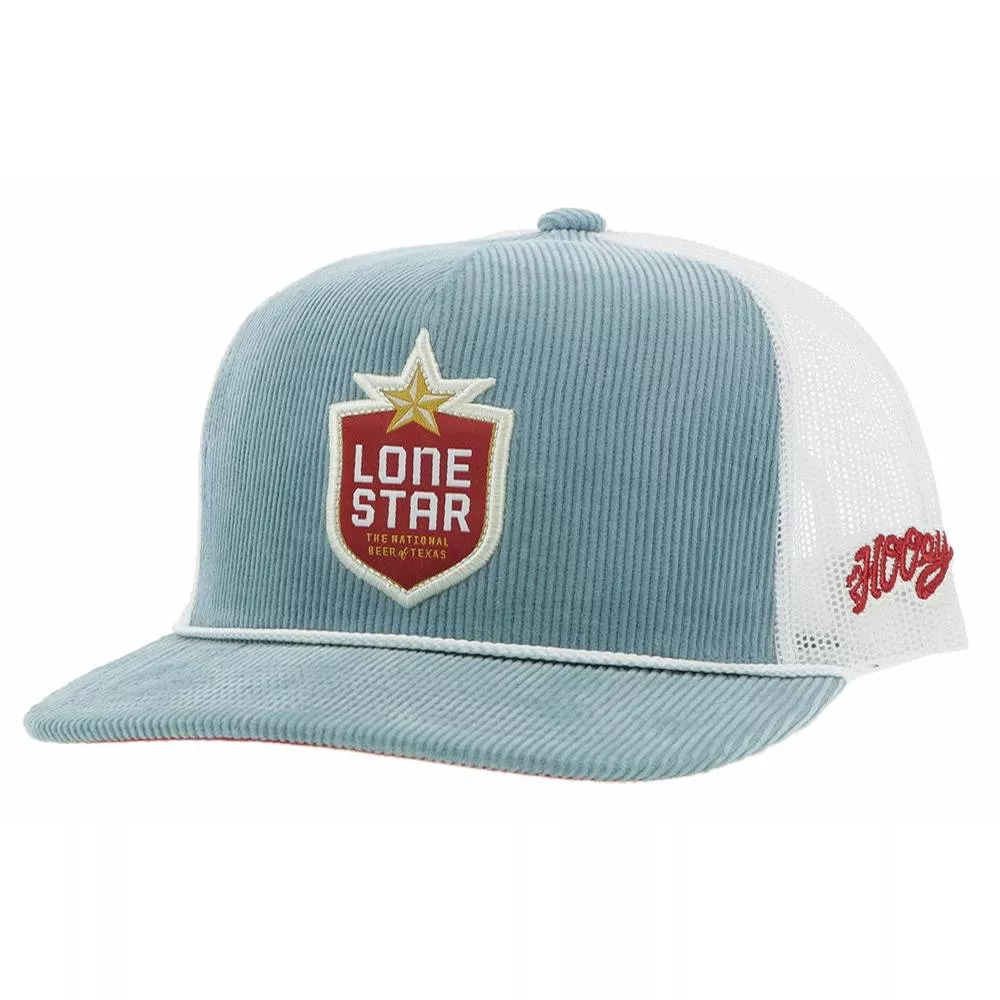 Hooey "Lone Star" Blue Corduroy Trucker Cap