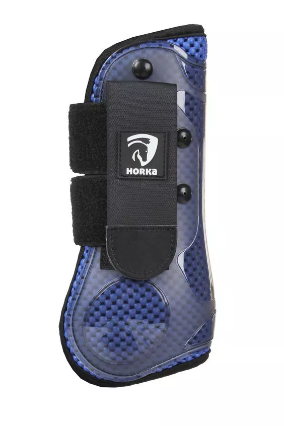 Horka Waffle Weave Tendon Boots Cobalt Blue