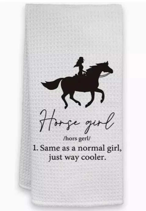 Horse Girl Kitchen Towel