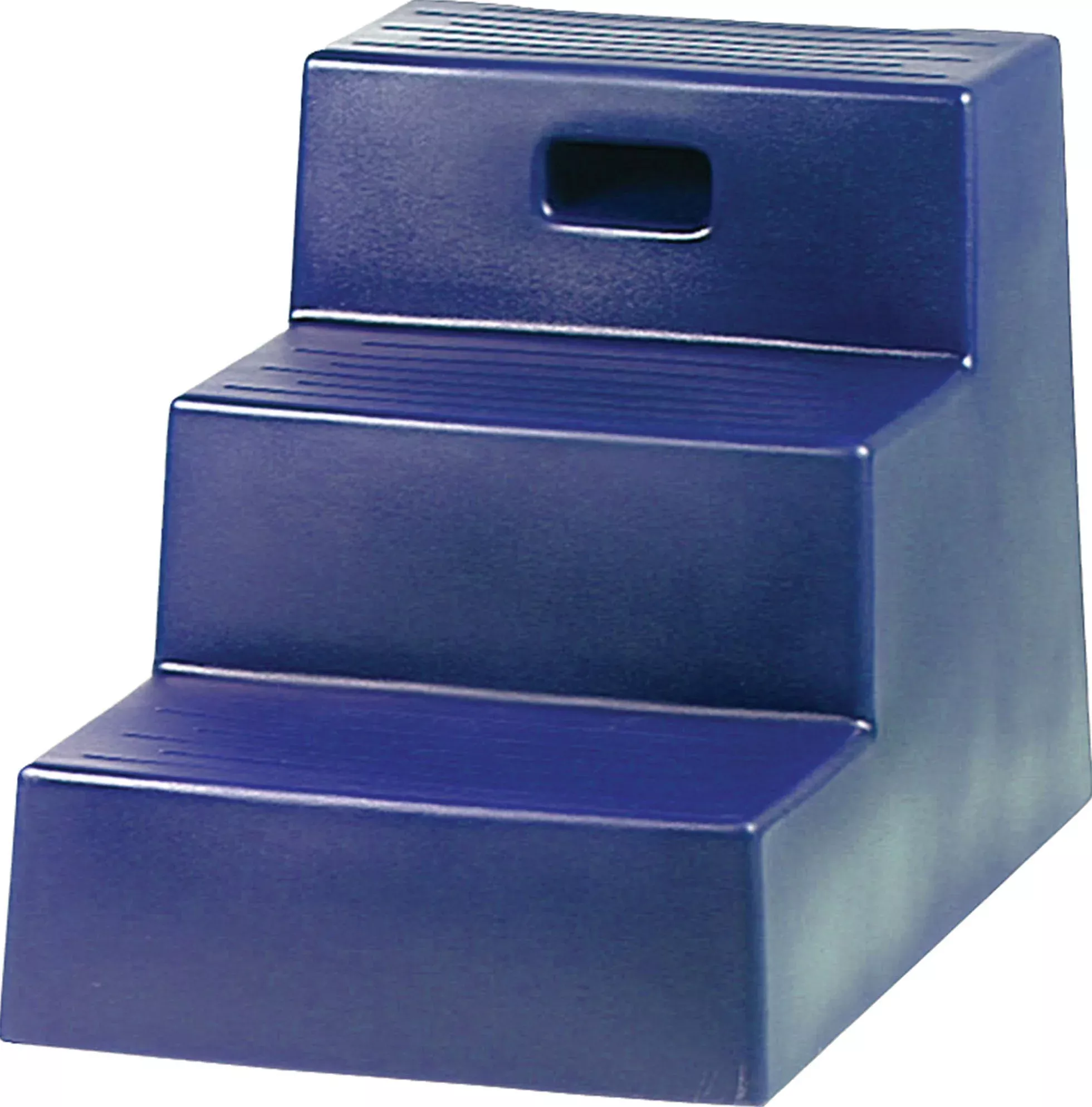 Horsemen's Pride 3-Step Mounting Block Blue 21x18 3/4 In