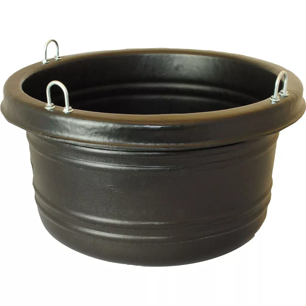 Horsemen's Pride Large Feed Tub, 30 Qt., Black