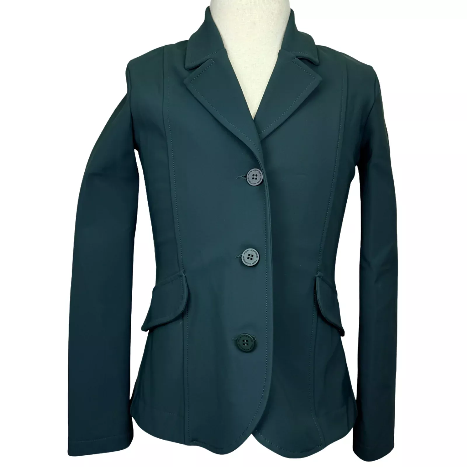 For Horses 'Winx' Hunter Show Jacket in Deep Green - Children's 12