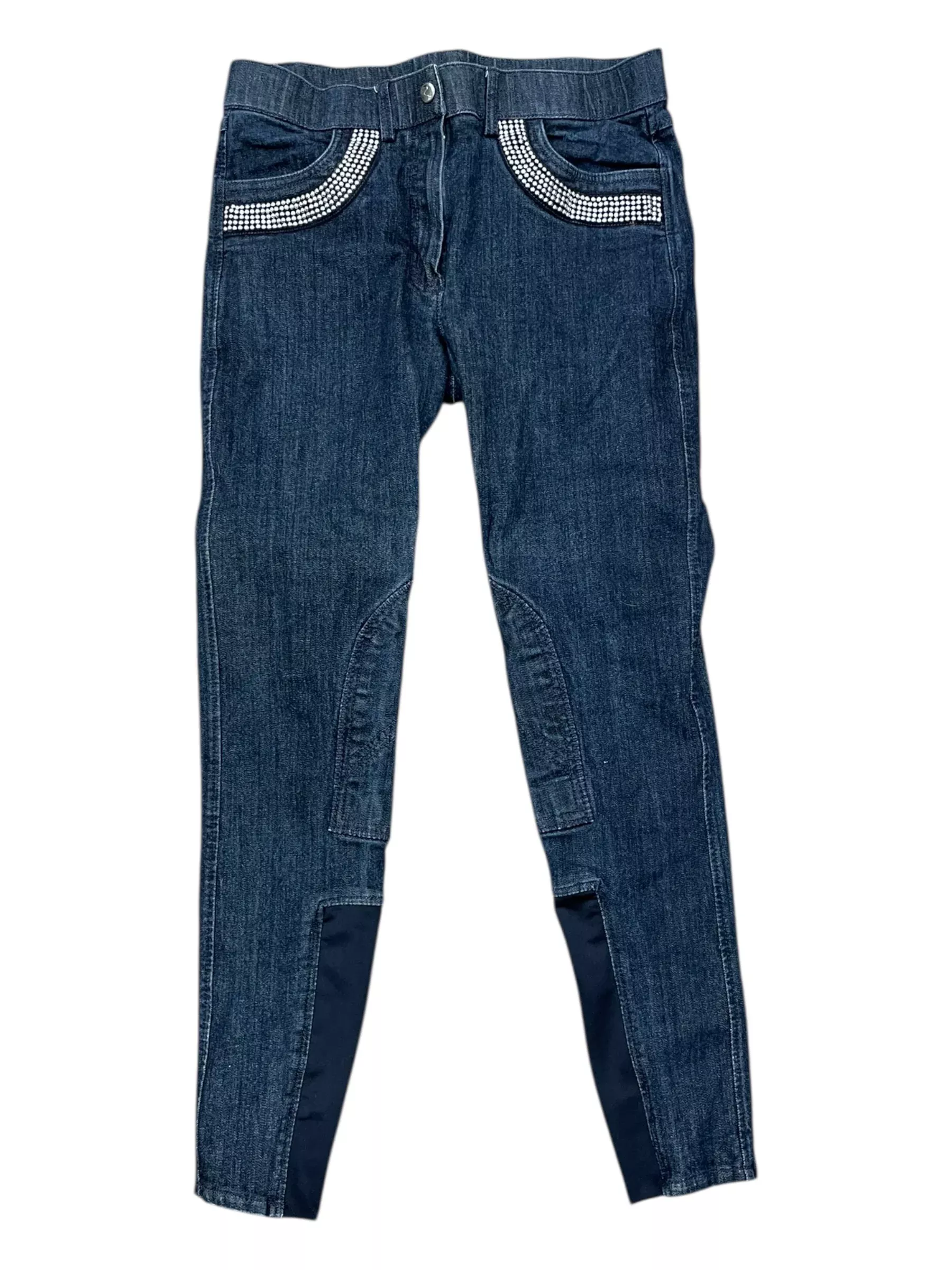 Horze Denim KP Breech - Dark Blue - 28 - USED