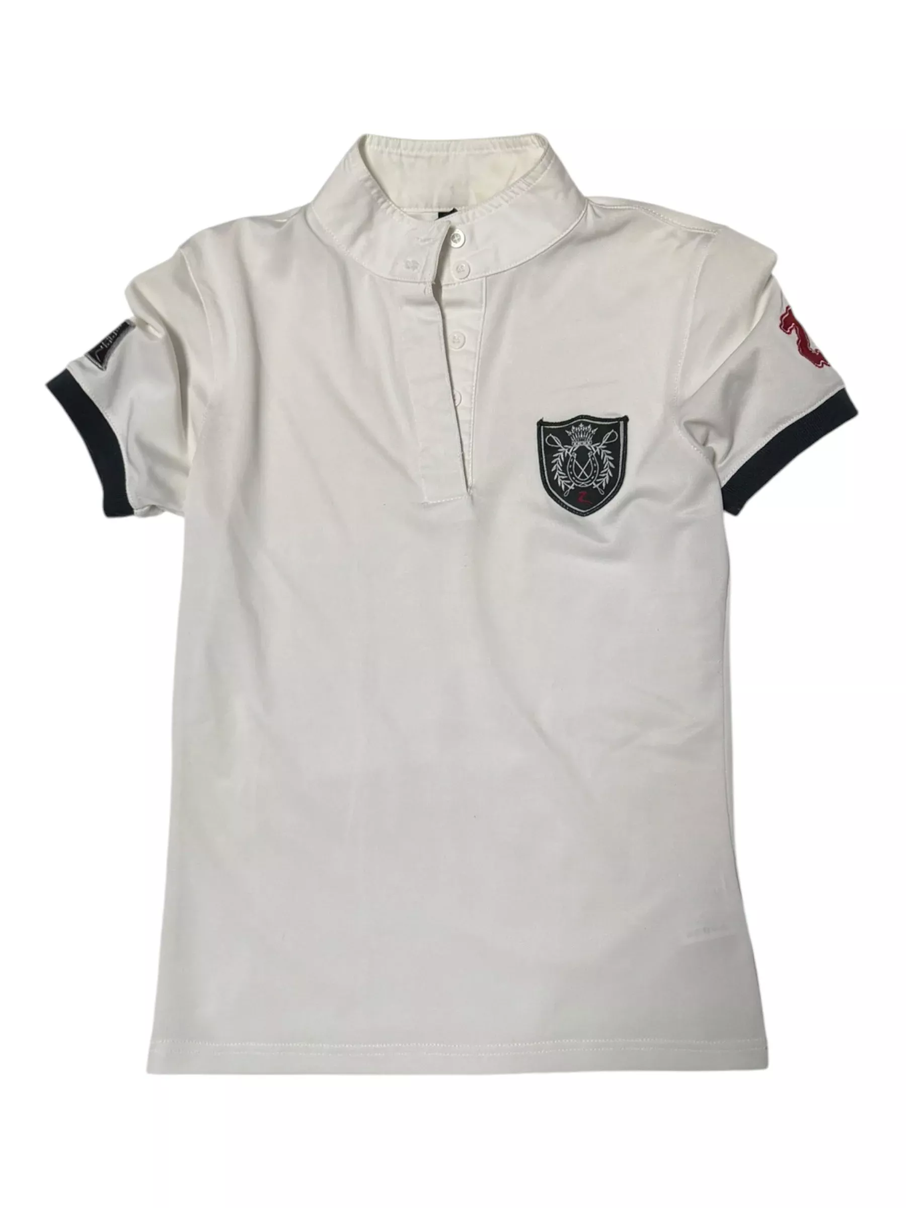Horze Polo - White/Navy - XS - USED