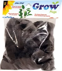 Hydrofarm Jump Start Smart Float Grow Tray Refill Plugs, 55 Pack