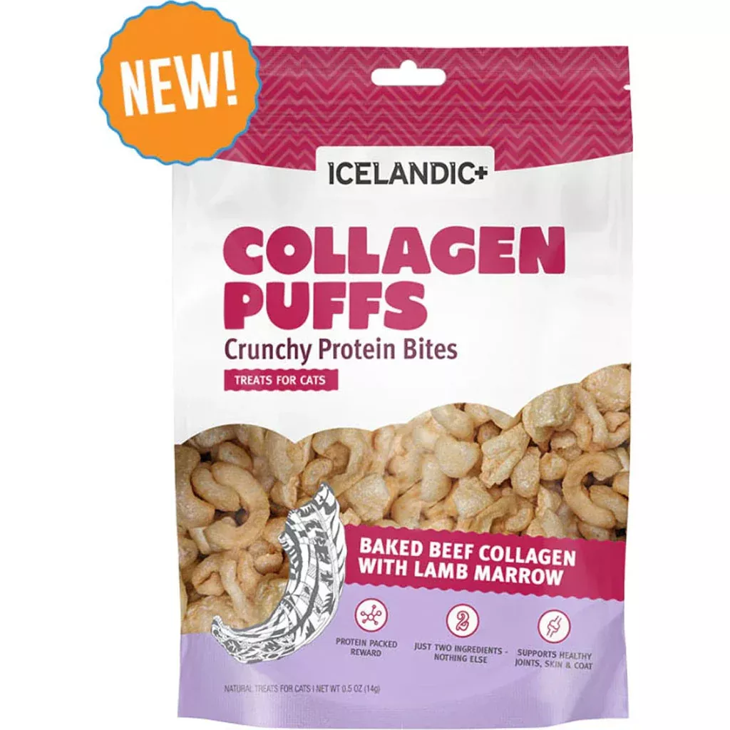 Icelandic+ Beef Collagen Mini Puffs for Cats, 0.5 oz