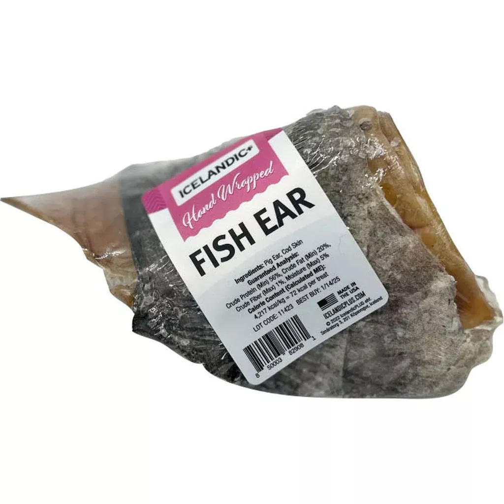 Icelandic+ Pig Ear Wrapped with Fish Skin Dog Chew