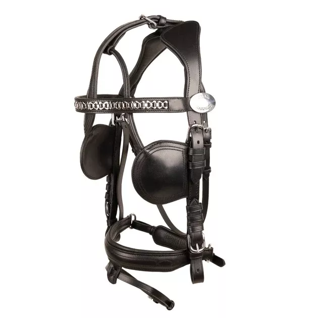 Ideal Luxe Leather Anatomical Driving Bridle