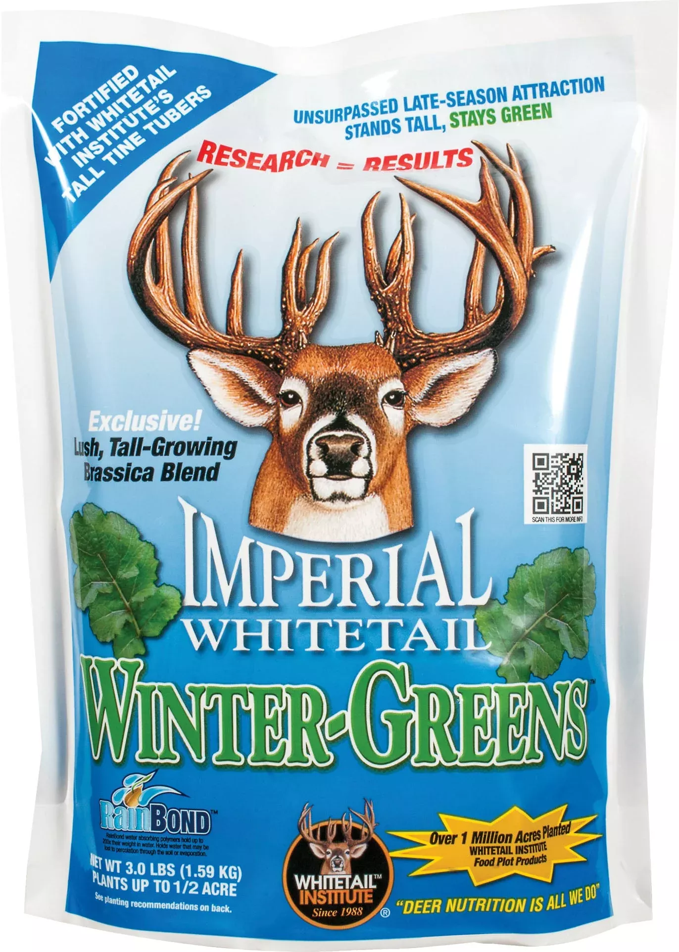 Imperial Whitetail Winter-Greens Annual Food Plot Seed 3 lb