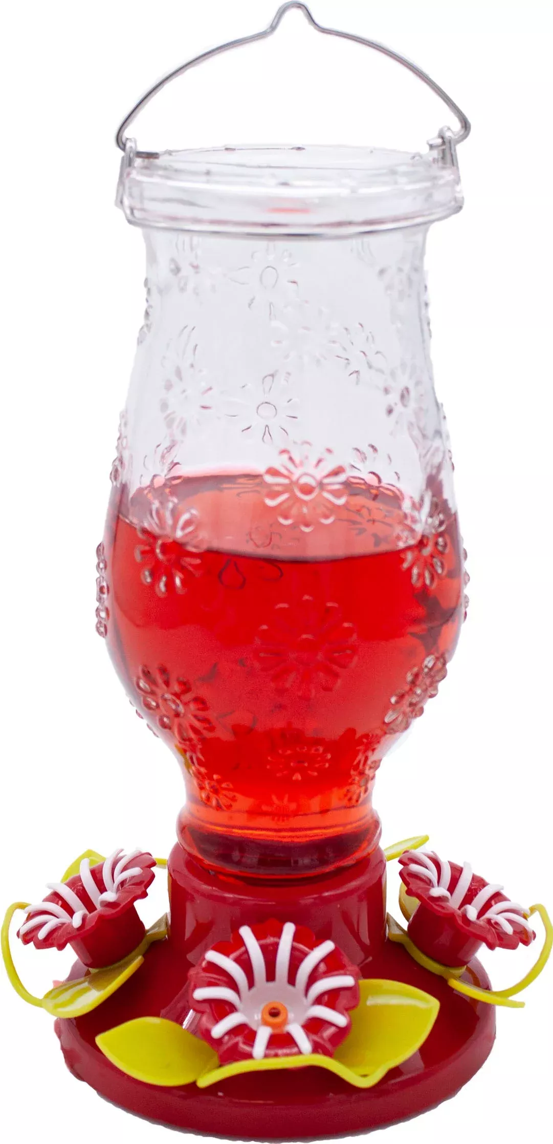 In Bloom Glass Hummingbird Feeder, Multi, 32 oz