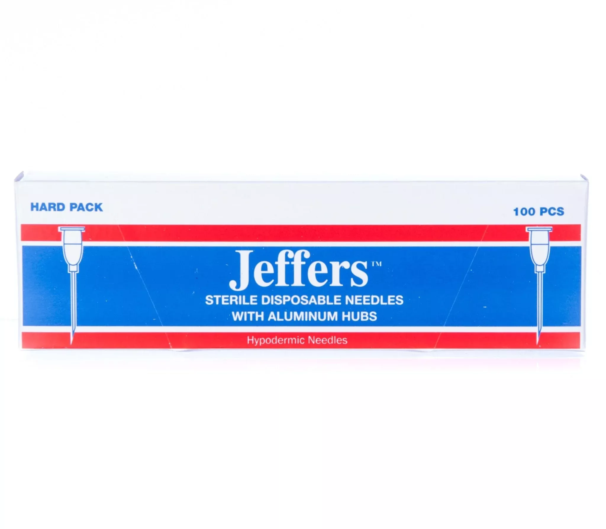 Jeffers Aluminum Hub Needles, Box of 100