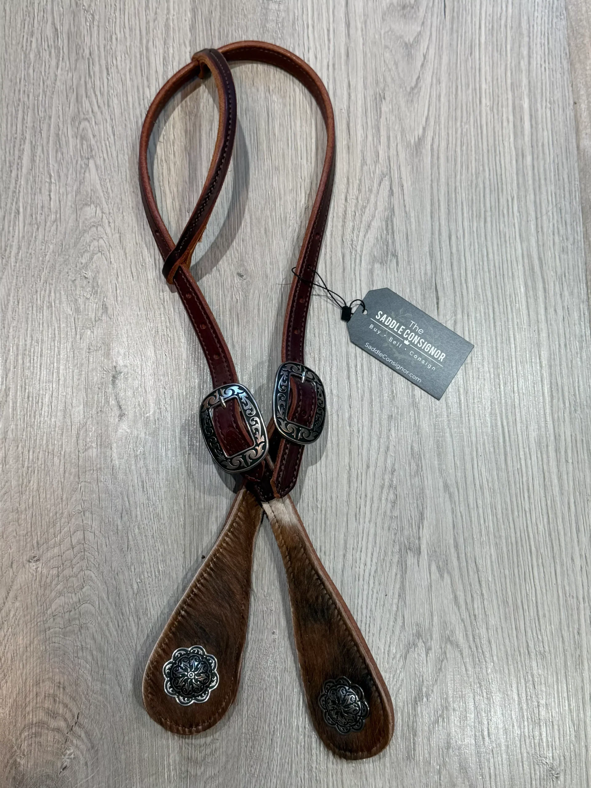 Jeremiah Watt Cowhide One Ear Headstall– Premium Leather