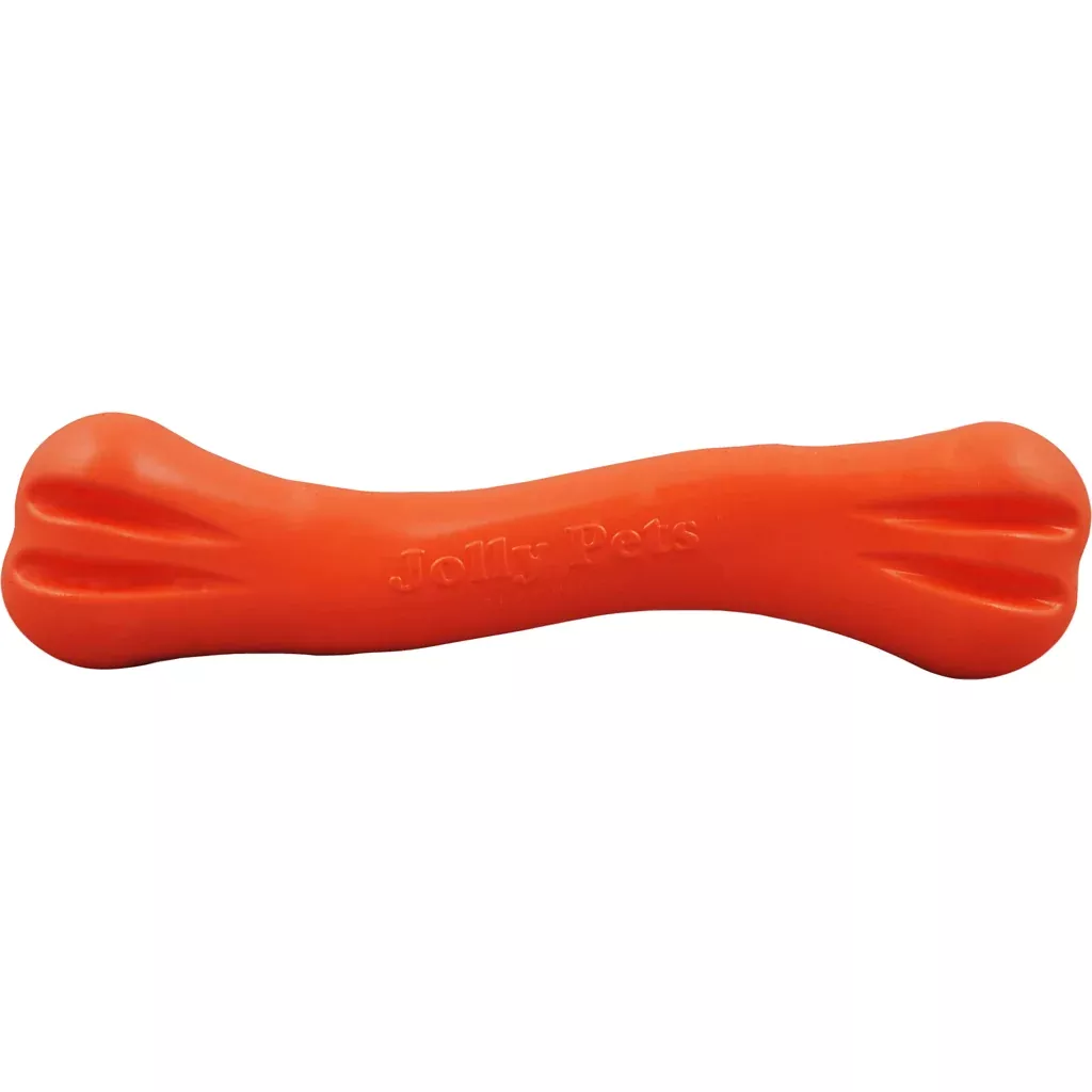 Jolly Pets Flex-n-Chew Bone Dog Chew, Large, 9 in, Orange