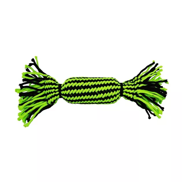 Jolly Pets Knot-N-Chew Tube Squeaker Rope