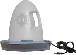 K&H Thermo Poultry Waterer, 2.5 gal, Gray