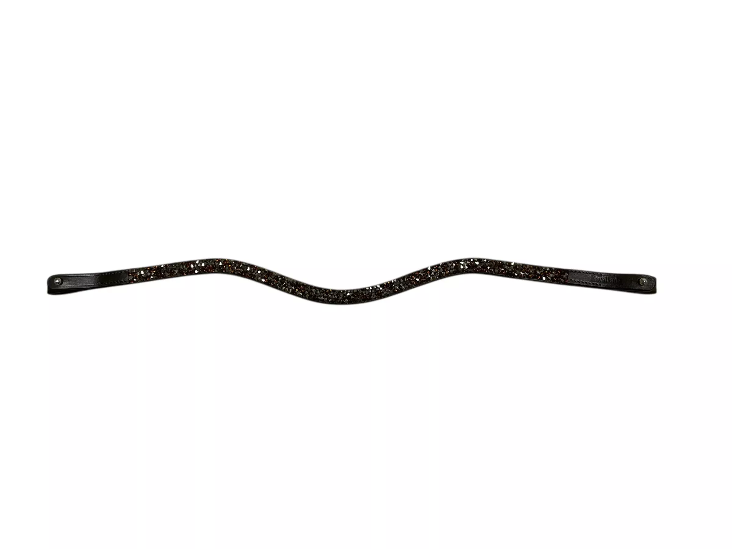 Kavalkade Button Browband *NWOT* - Brown/Bling - F - USED