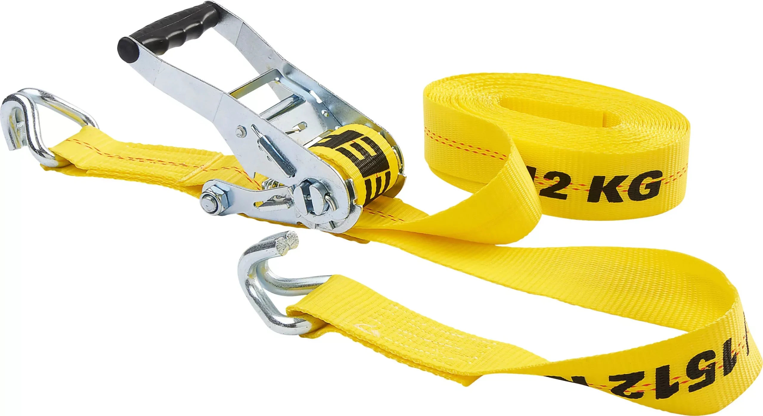 Keeper Ratchet Tie-down with Double J-hooks, 2" X 27'