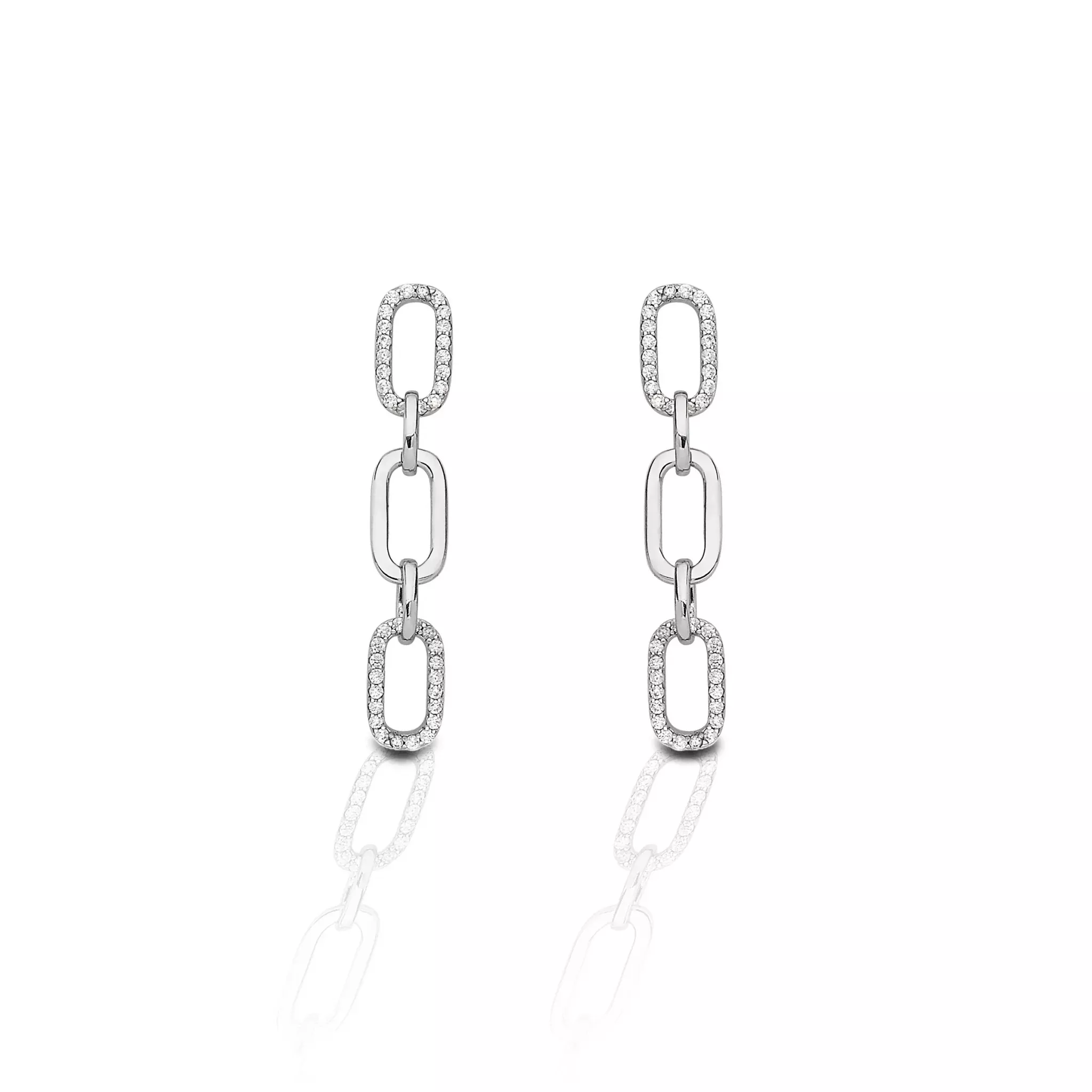 Kelly Herd 3 Link Paper Clip Earrings