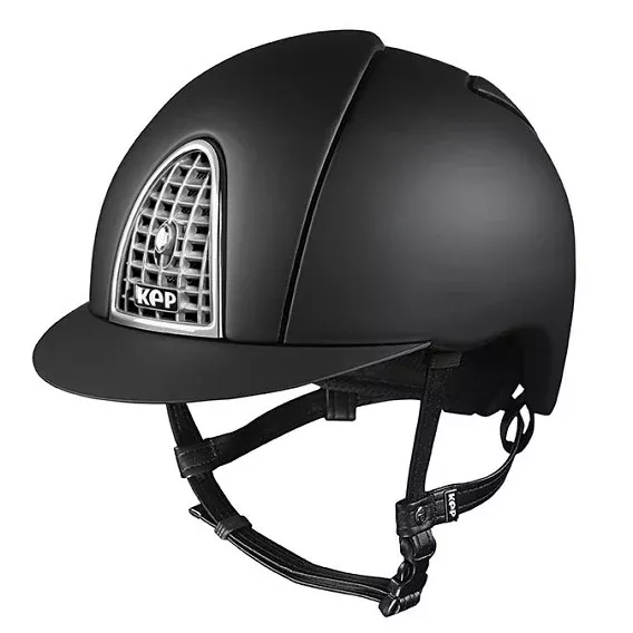 KEP Cromo Textile Helmet with Chrome Grid Blue