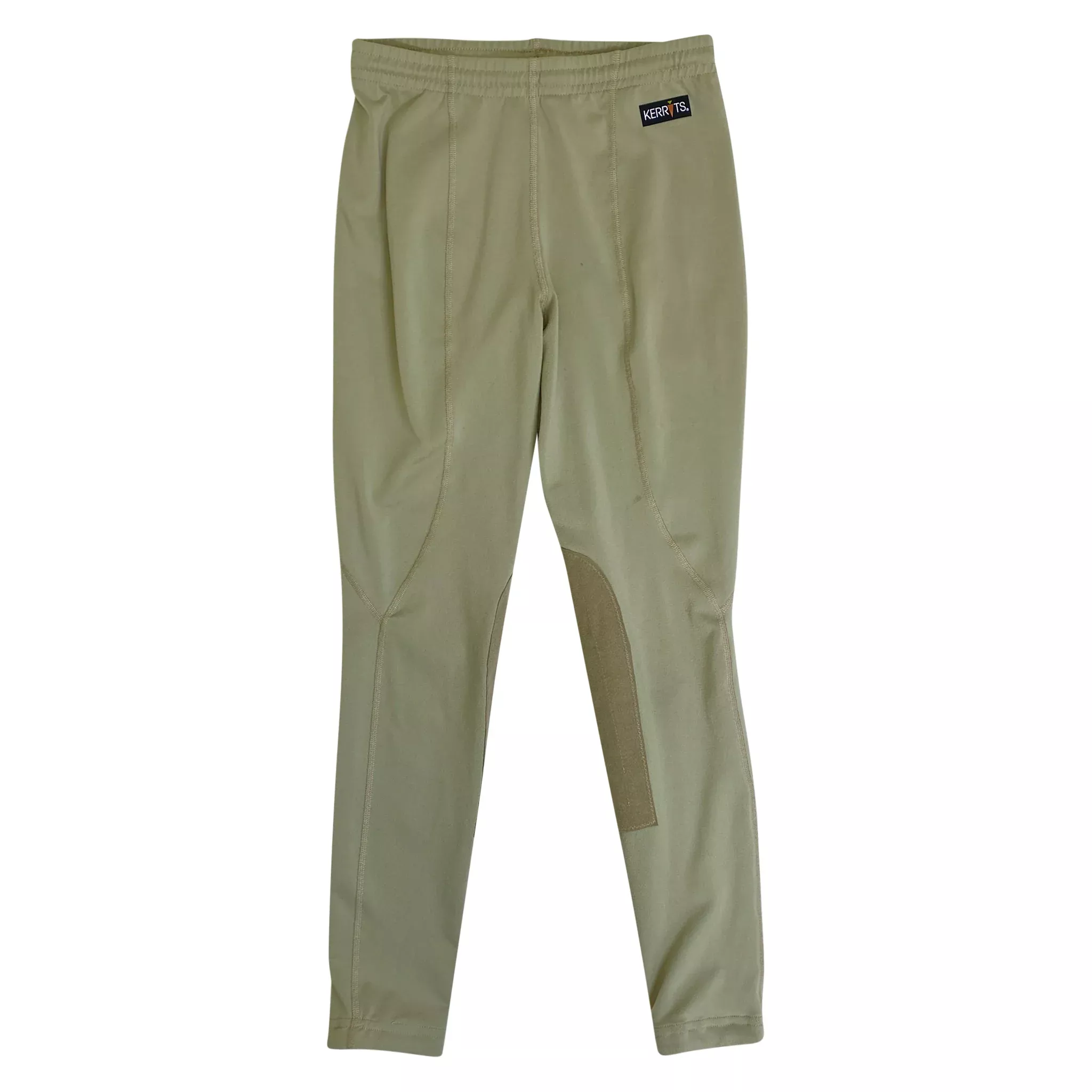Kerrits Knee Patch Performance Tights in Tan - Children's Large