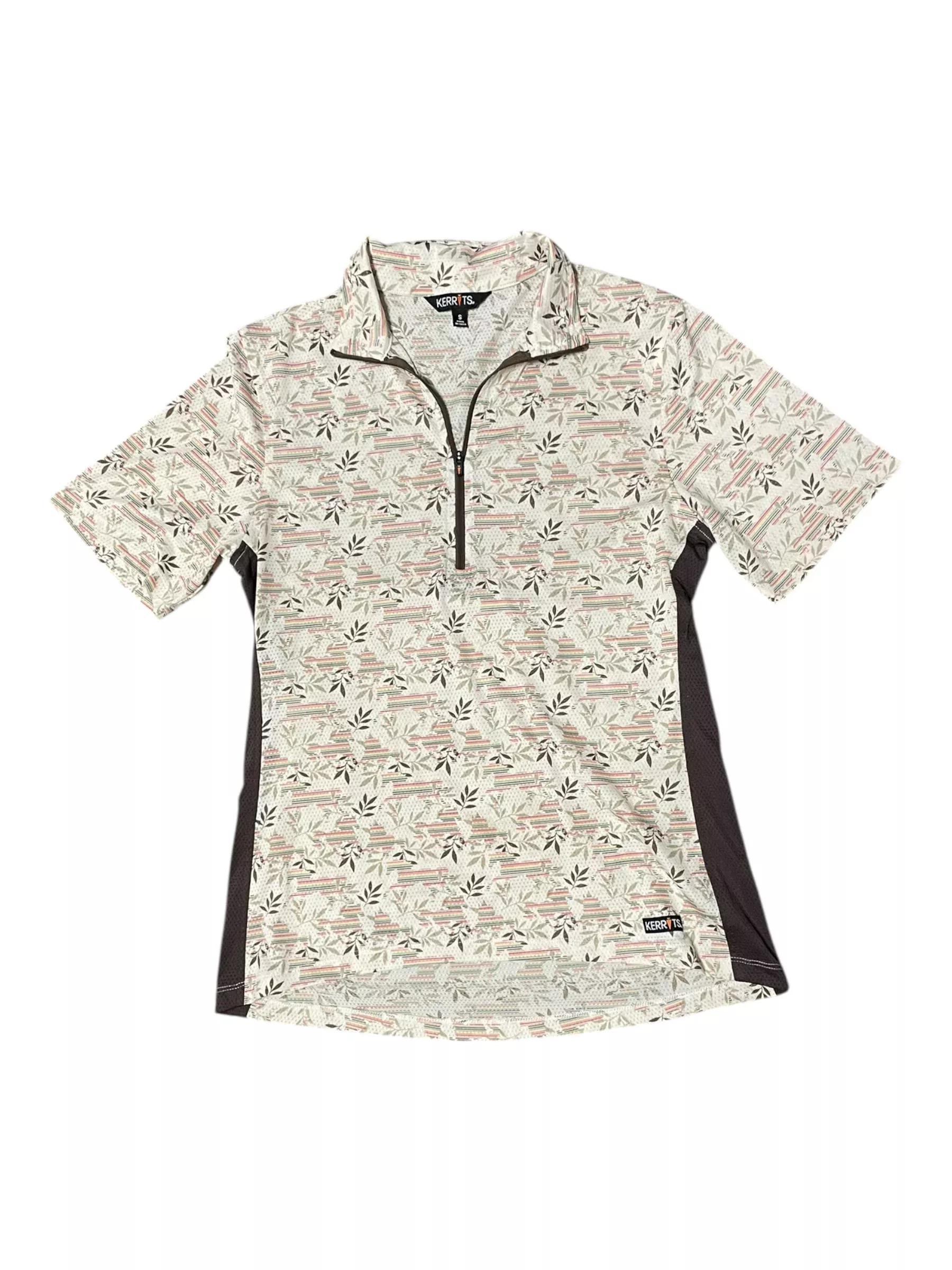 Kerrits SS Sun Shirt - Cream/Brown/Multi - S - USED
