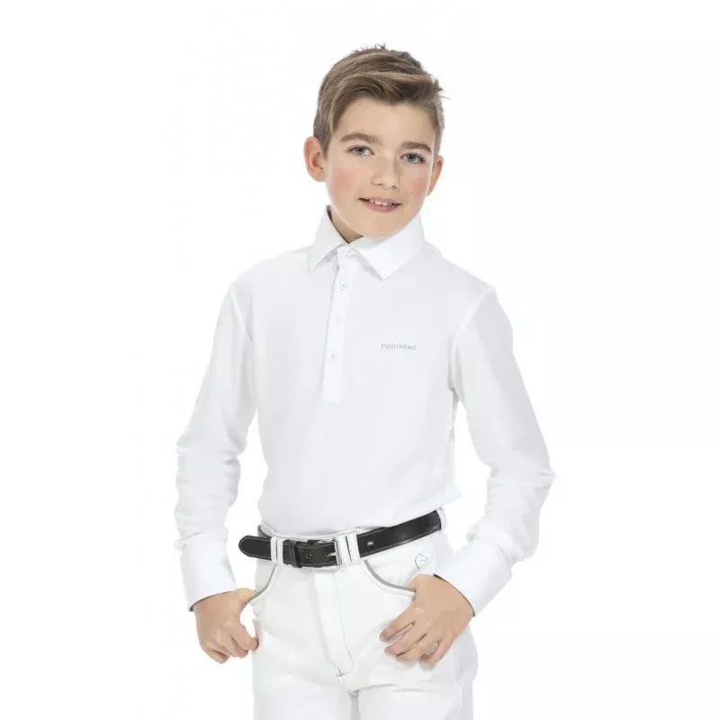 Kids Mesh Polo Shirt Long Sleeves
