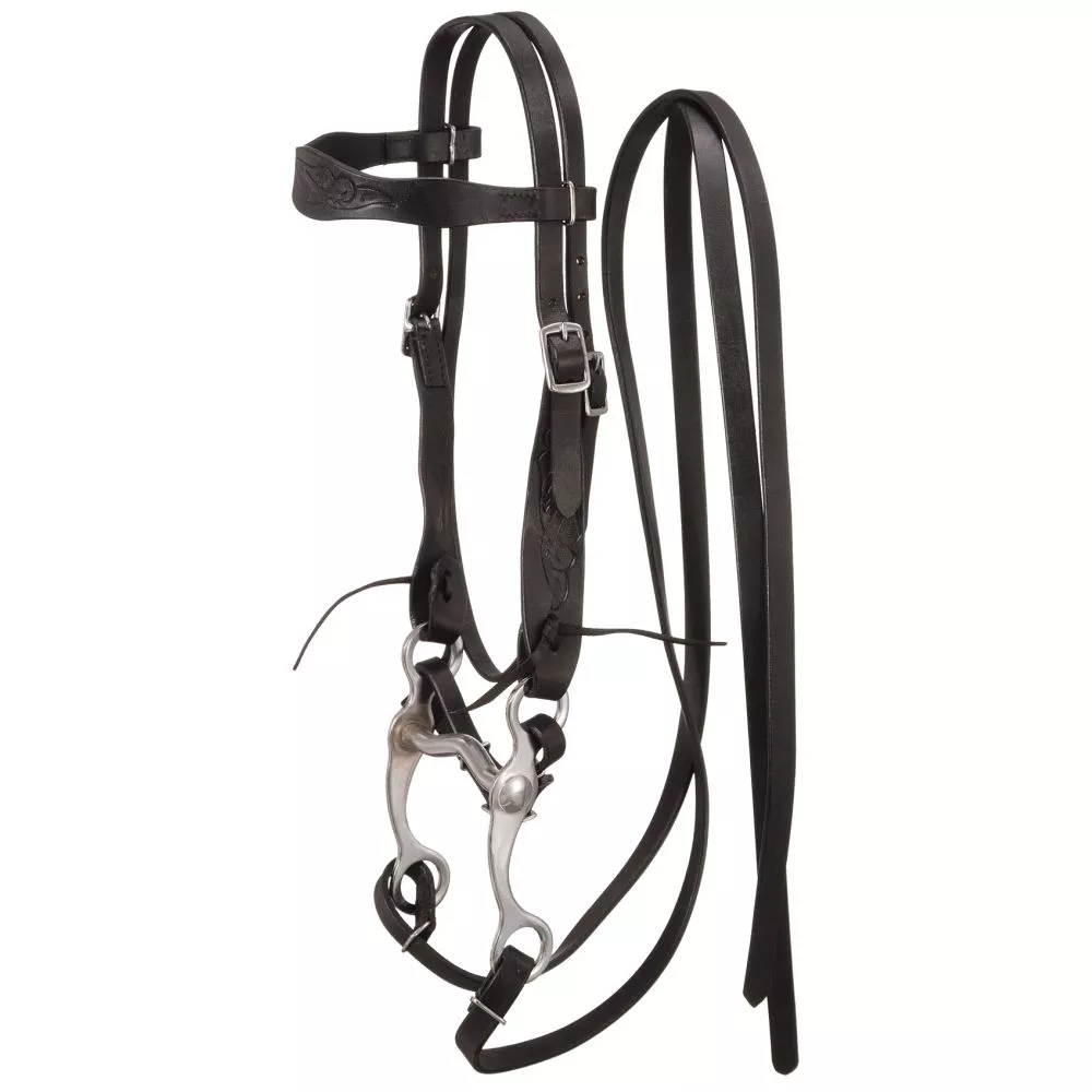 King Series Western Embossed Pony Bridle
