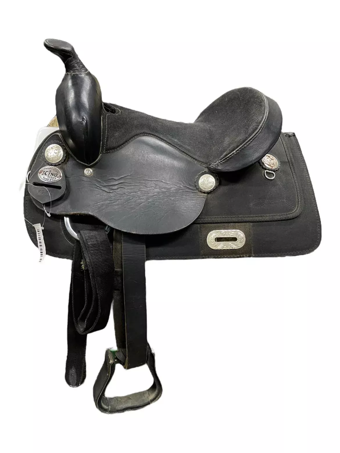 King Series Youth Western Saddle - Black 13" - USED