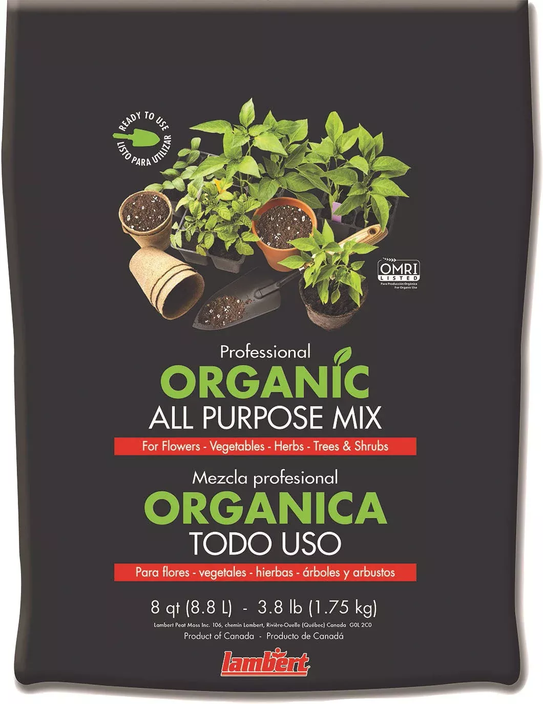 Lambert Professional Organic All Purpose Mix, 8 qt