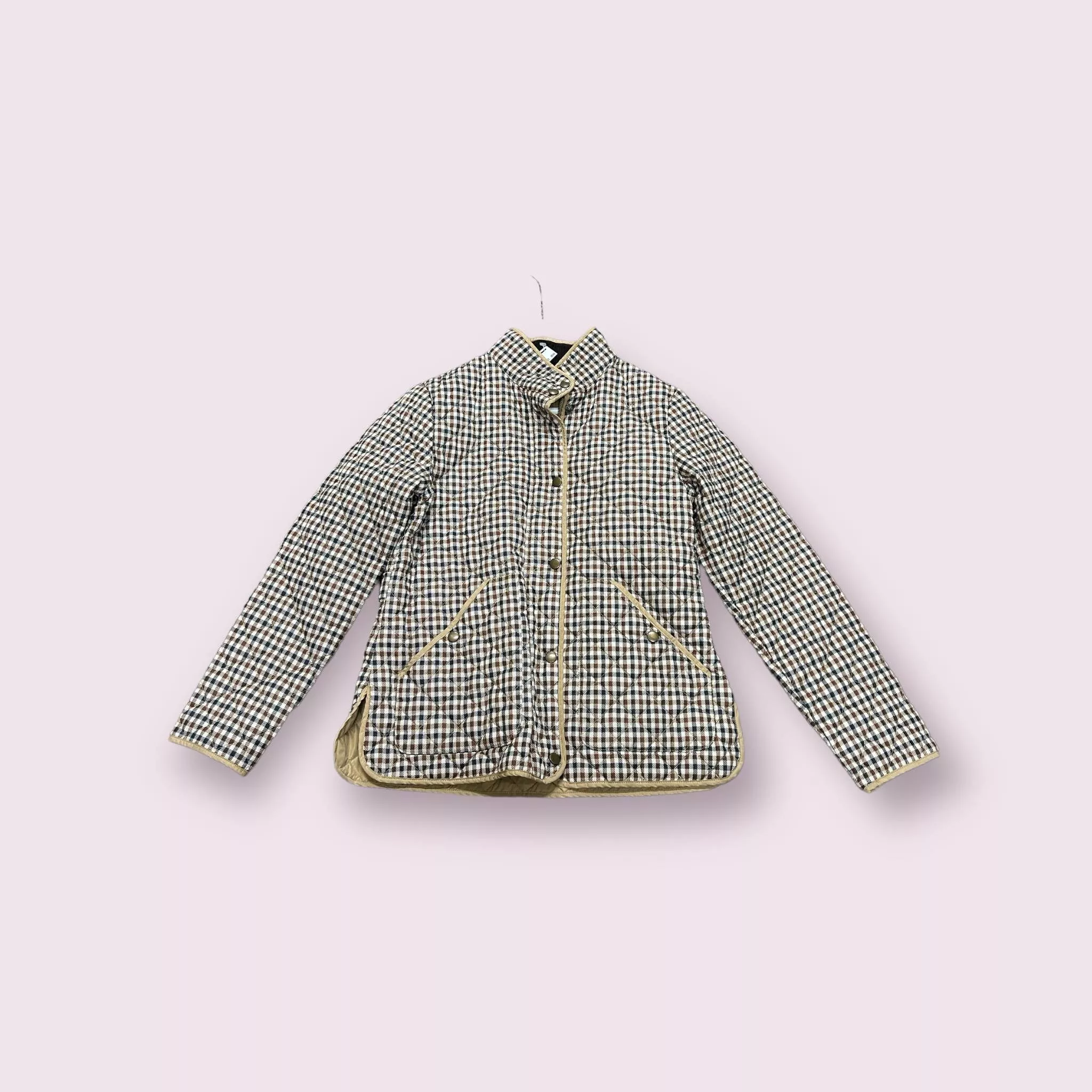 Lands End Coat - Tan Plaid - XS - USED