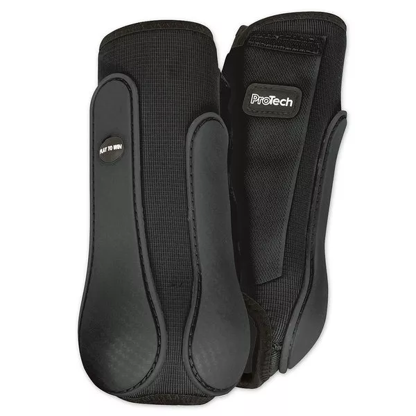 Large Classic Rope Company Horse Boots Pro Tech Front Black