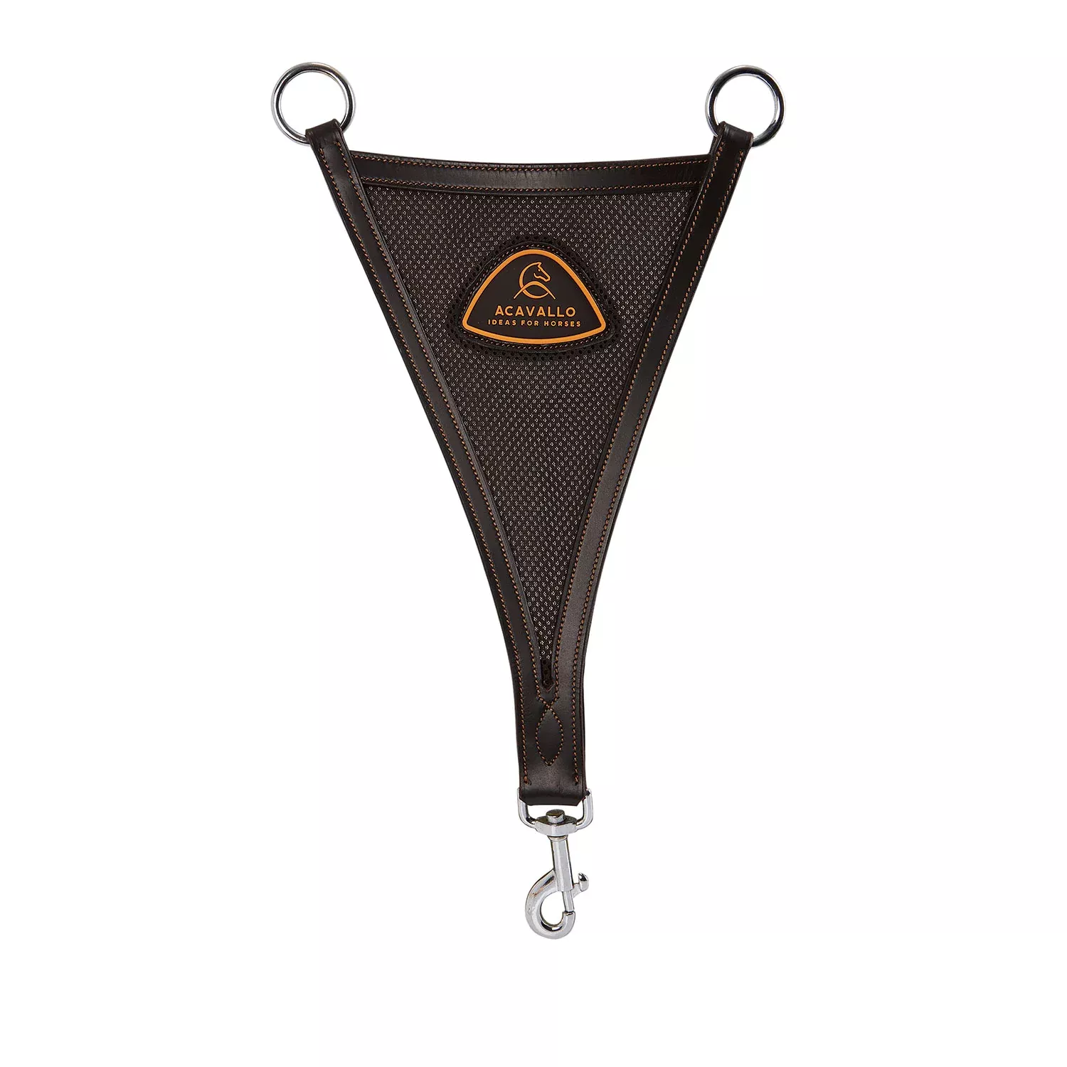 Leather Bib Martingale with Mesh Insert