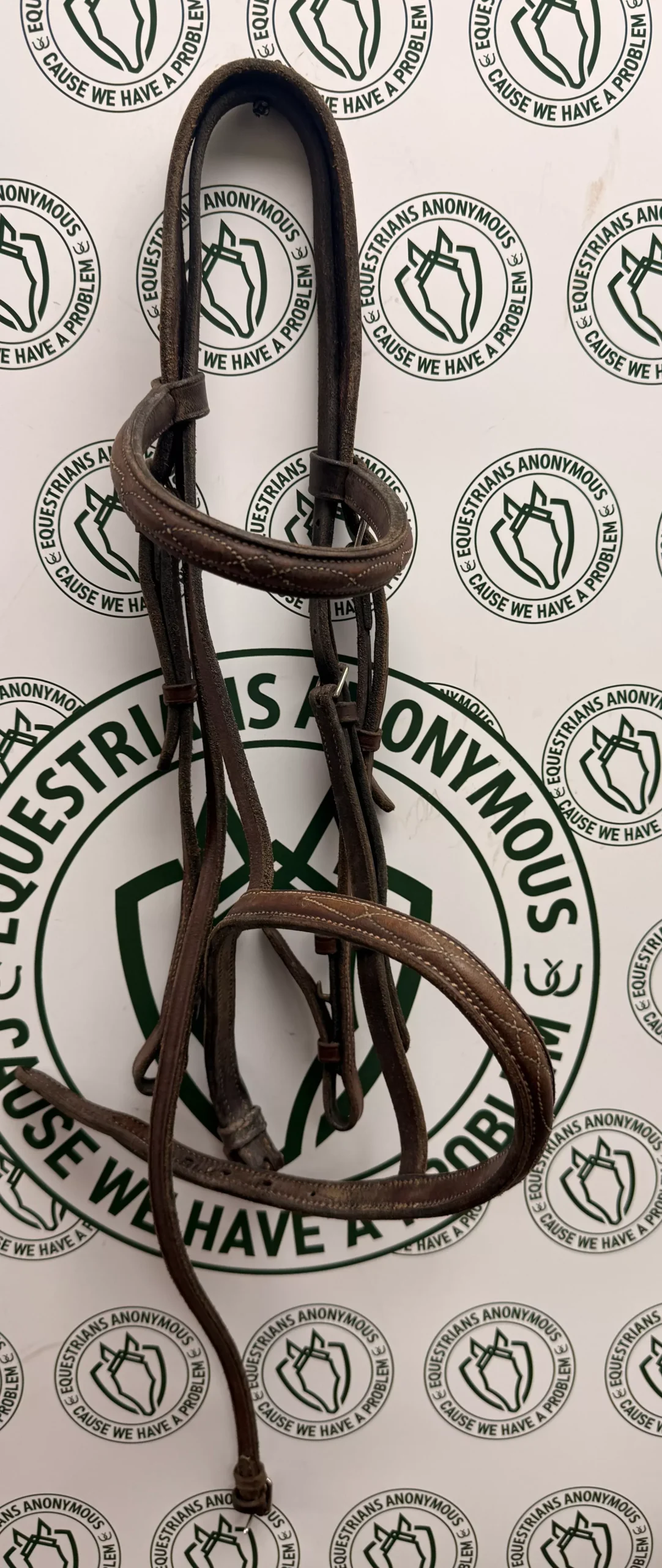 Leather Bridle Headstall with noseband