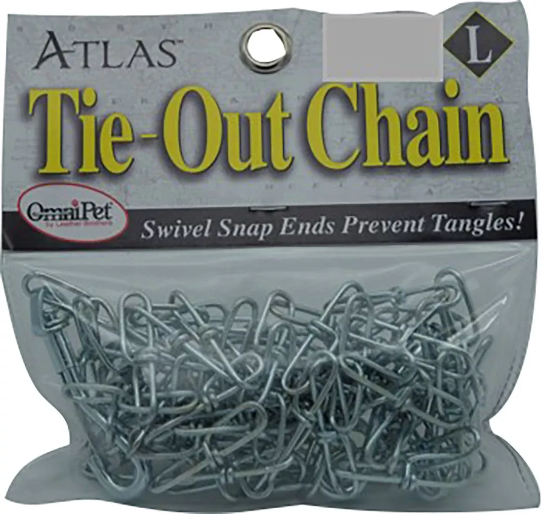 Leather Brothers Heavy Tie-Out Chain, 3.4 mm