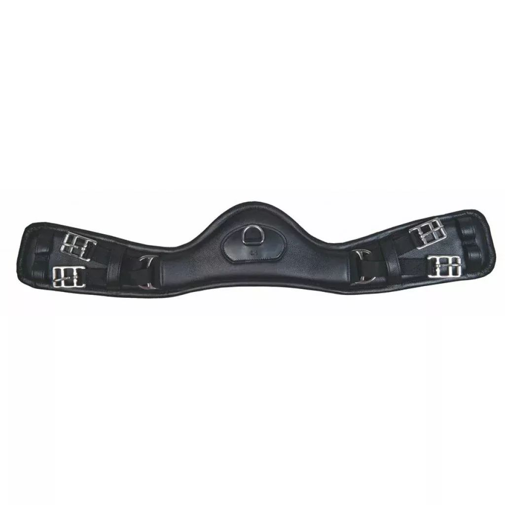 Leather Girth Dressage Anatomic Elastic
