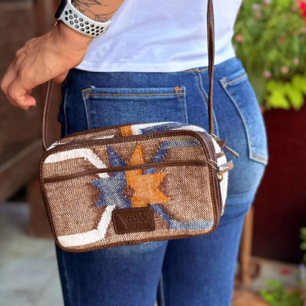 Leather Scout Co. Karson Aztec Woven Crossbody
