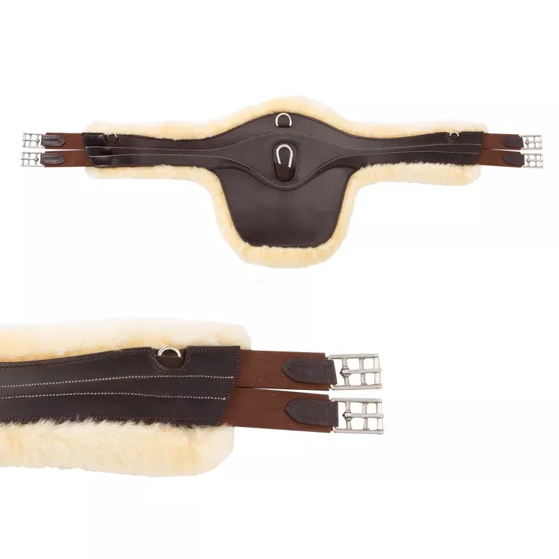 Leather Stud Guard Girth Excellence with Lambskin