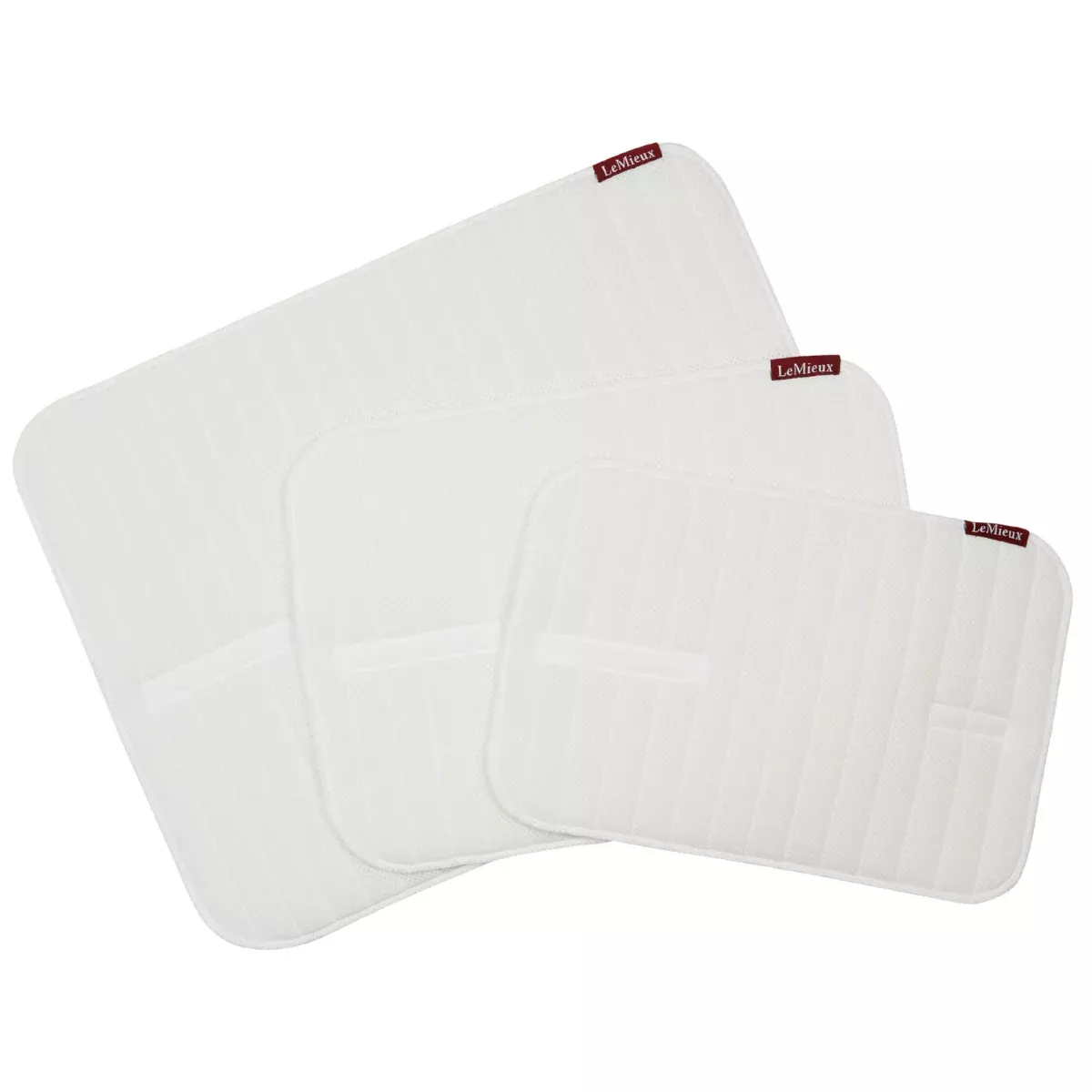 LeMieux Memory Foam Bandage Pads (Pair) in White - Small