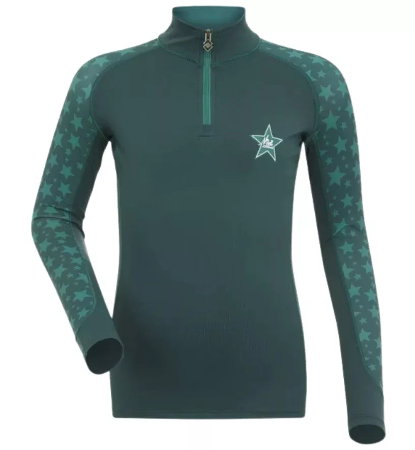 LeMieux Mini Stars Base Layer in Spruce - Children's 9-10