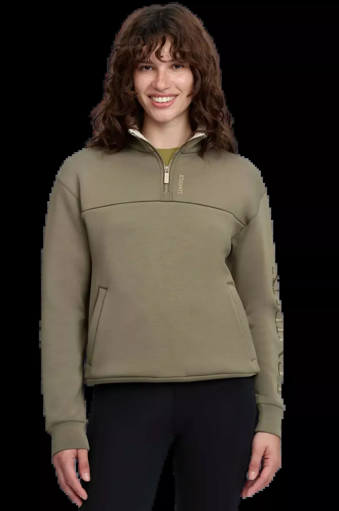 Lemieux Scarlet Quarter Zip Sweat
