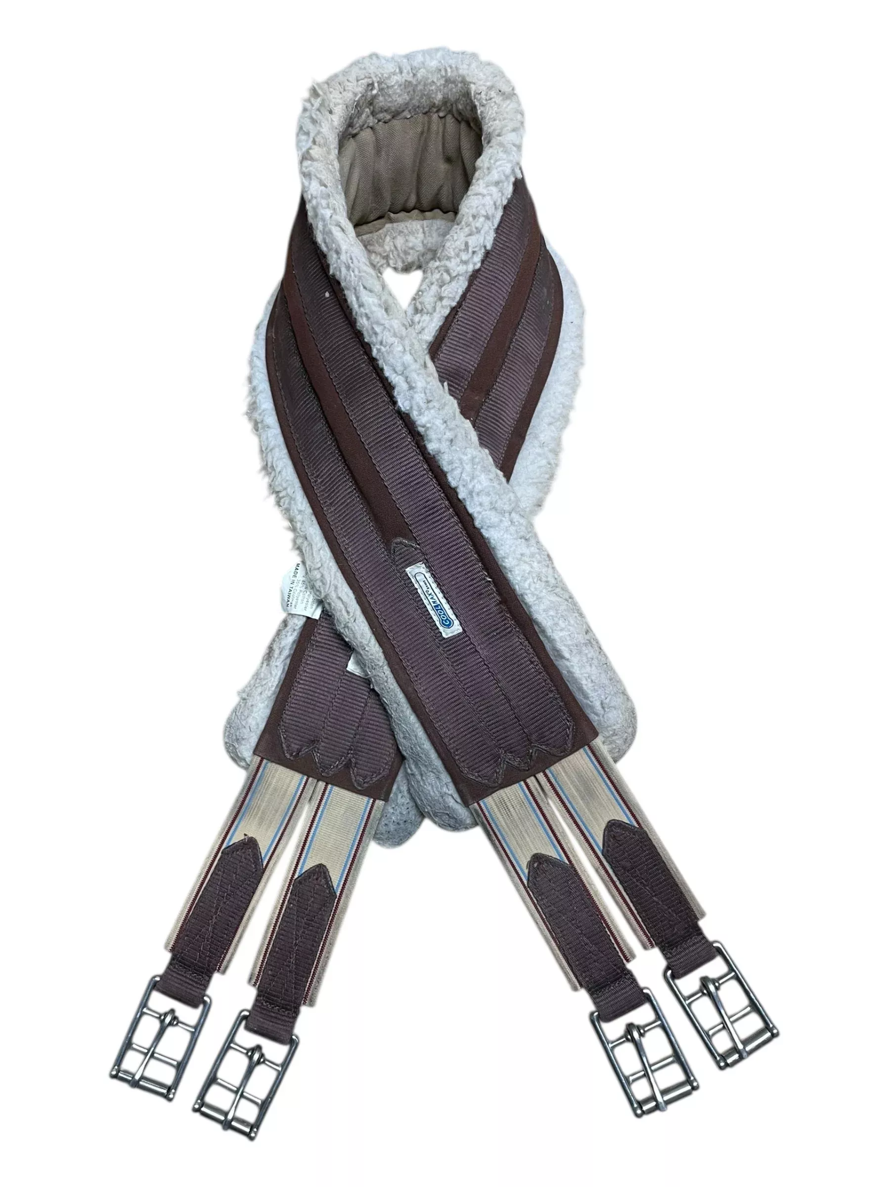 Lettia Coolmax Girth - Brown/White - 52" - USED