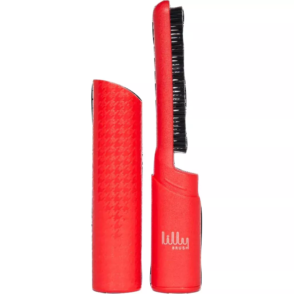 Lilly Brush Pet Hair Clean-Up Brush & Cap, Red, Small