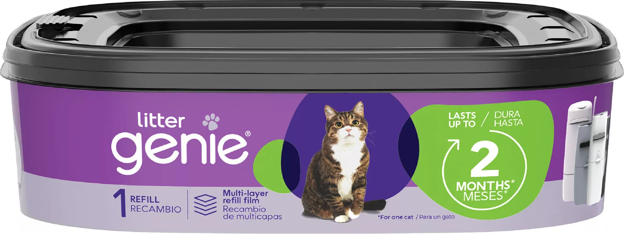 Litter Genie Plus Disposal System Refill, Black, 1 Pack