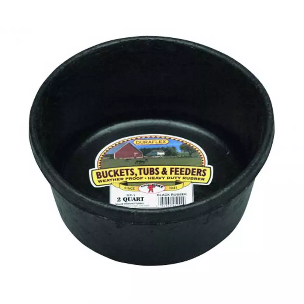 Little Giant 2 Quart Rubber Feed Pan