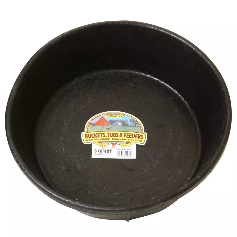 Little Giant 8 Quart Rubber Feed Pan