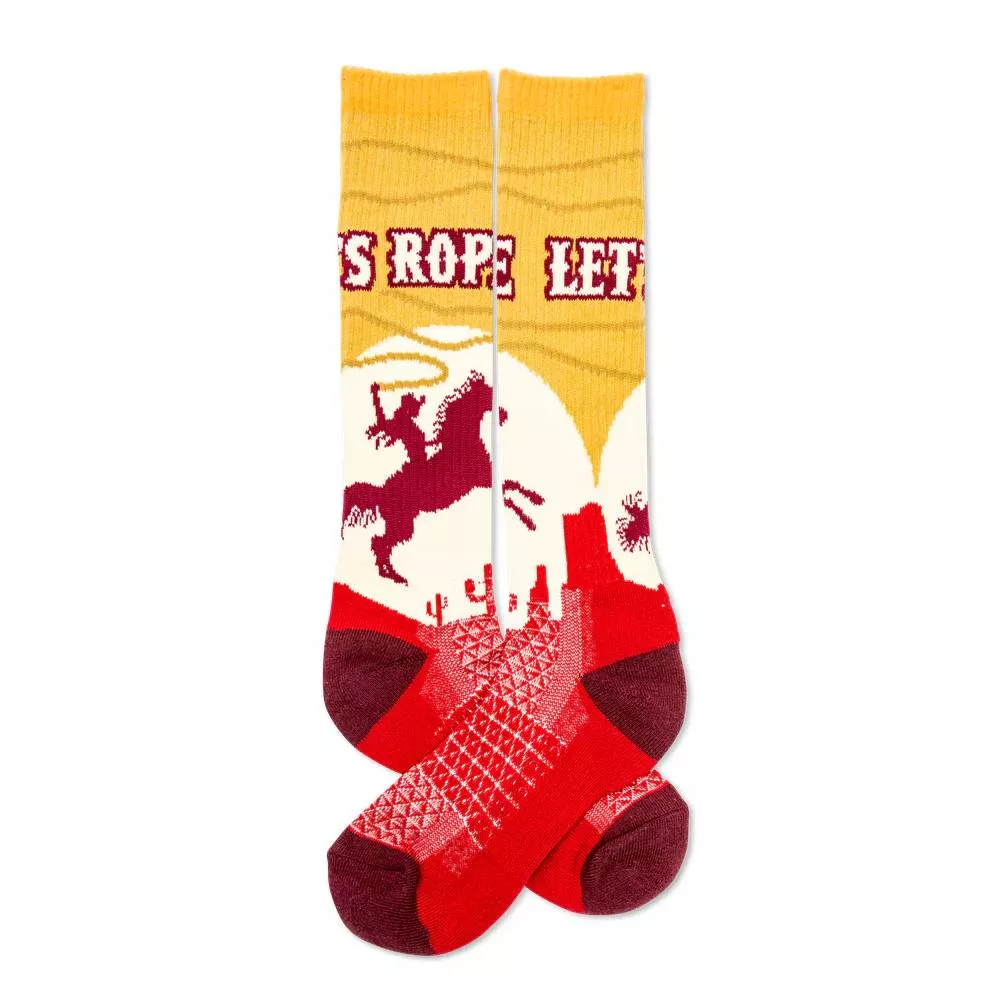 Lucky Chuck "Let's Rope" Performance Socks
