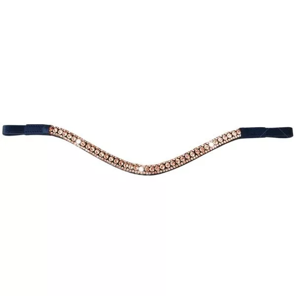 Lumiere Rose Gold Crystal Browband
