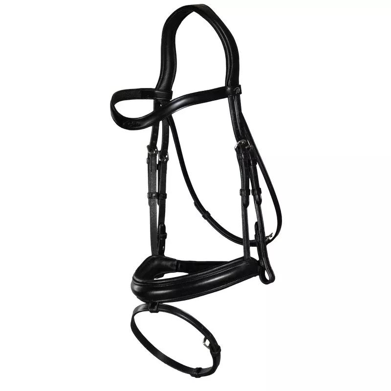 Matte Medium Noseband Bridle with Flash