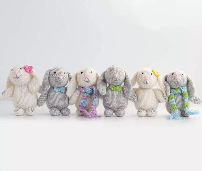 Melange Collection - Bunny with Pastel Accessory Ornament