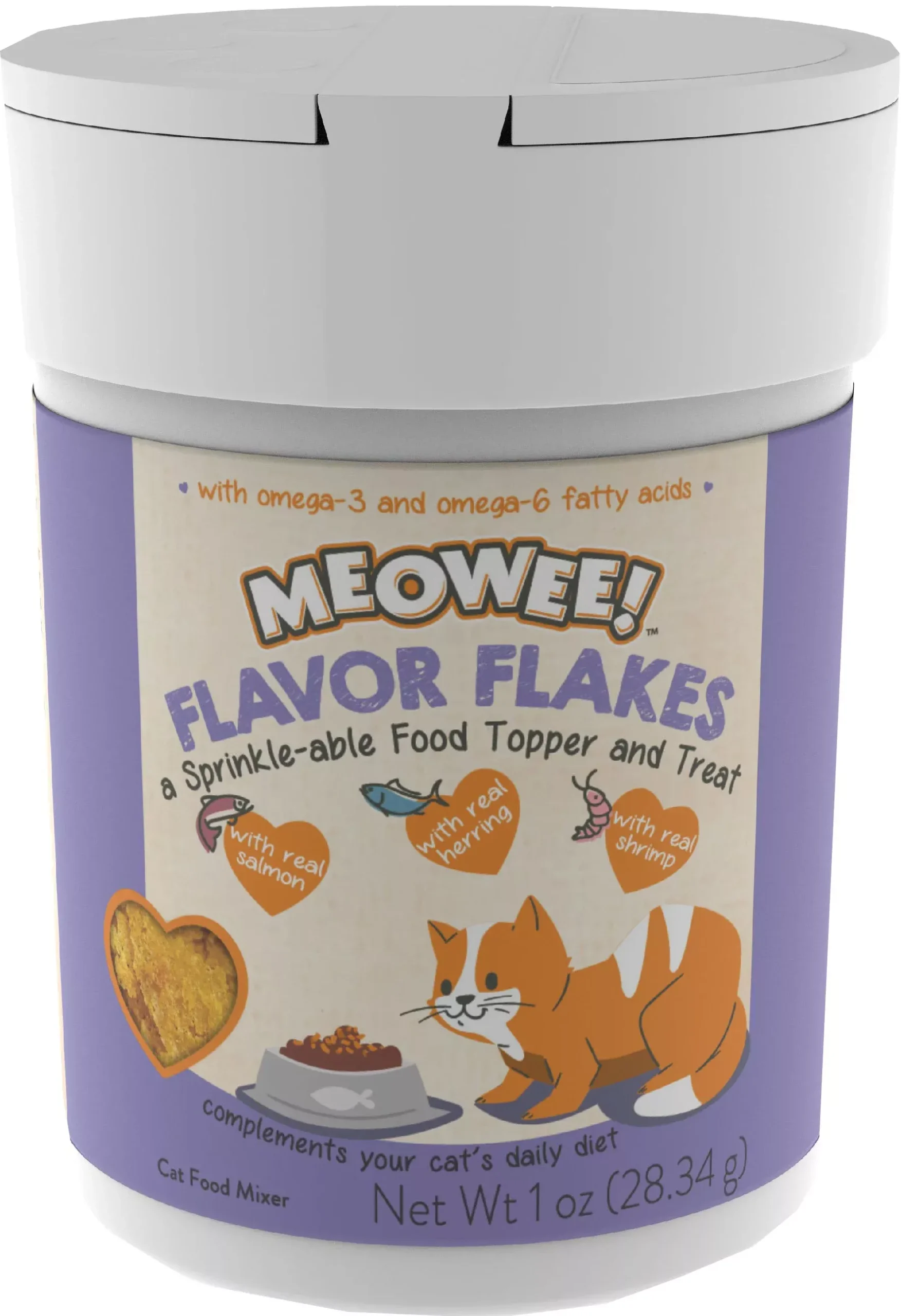 Meowee Topper Flakes 1 oz Salmon & Herring